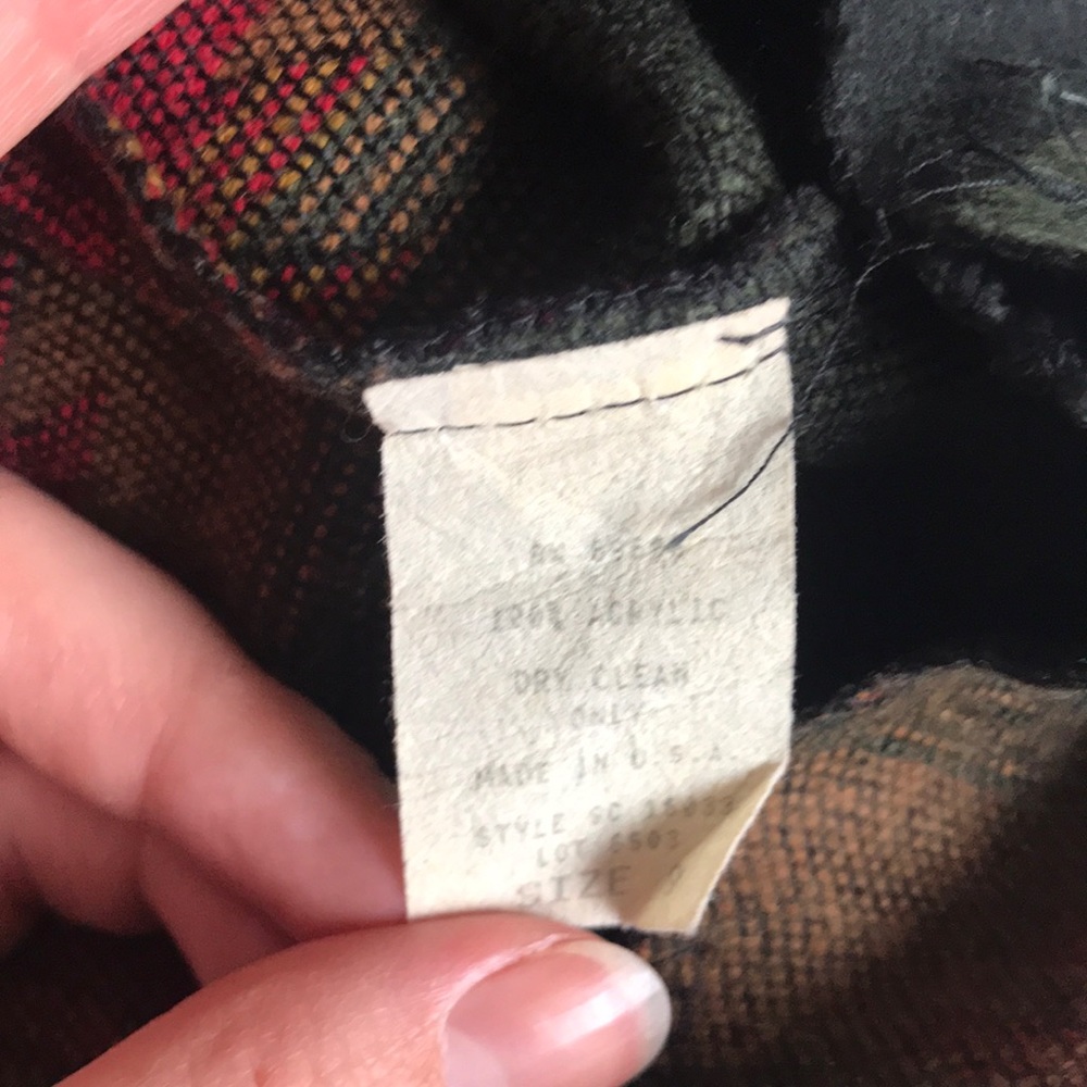 VINTAGE Felted Wrap Mini Skirt Western Style - Picture 5 of 7